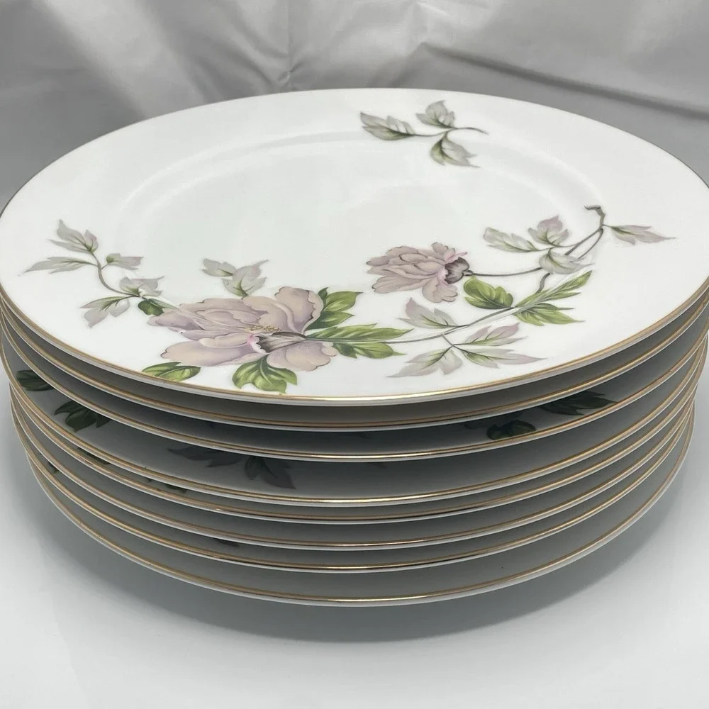 SEYEI‎ ( Say-Yay )Fine China Japan Peony Set Of 8 Large 10